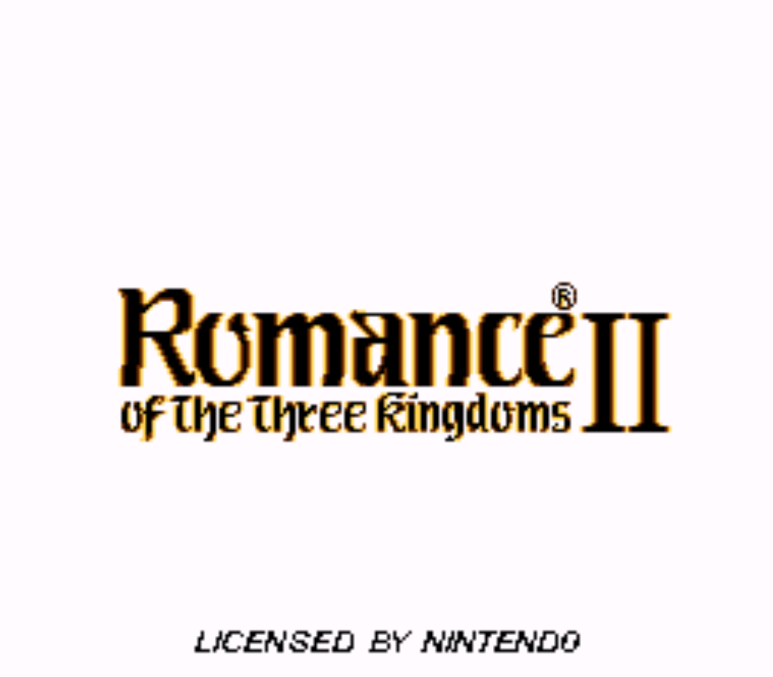 Romance of the Three Kingdoms II Title Screen